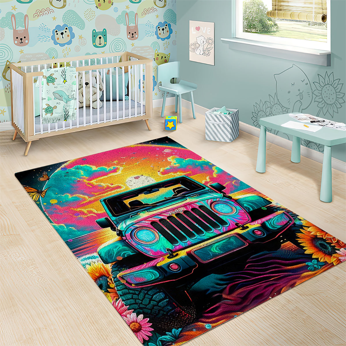 Beach Jeep Area Rug The Best Grandmas Drive Jeeps
