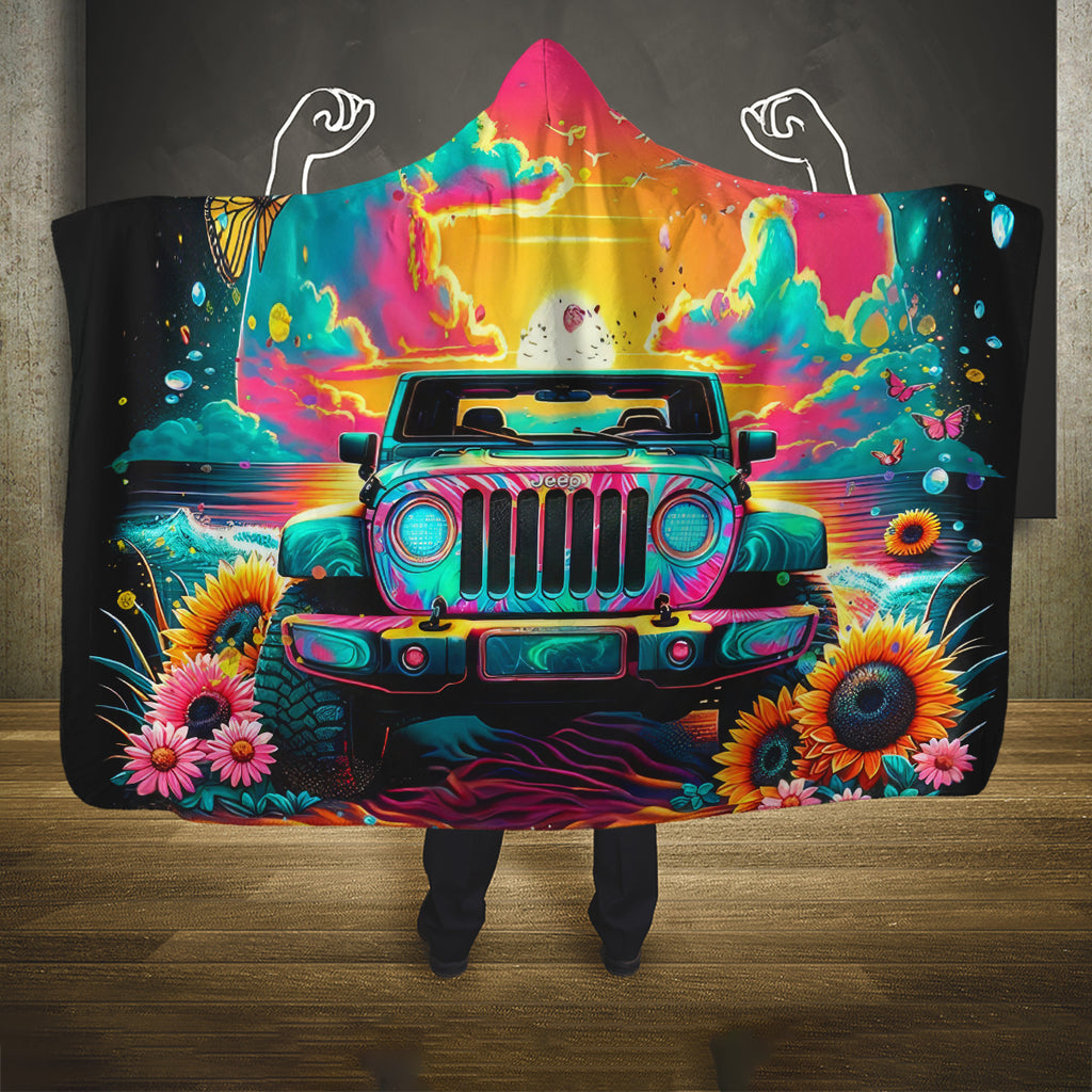 Beach Jeep Hooded Blanket The Best Grandmas Drive Jeeps