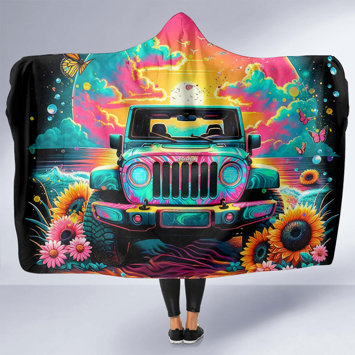 Beach Jeep Hooded Blanket The Best Grandmas Drive Jeeps