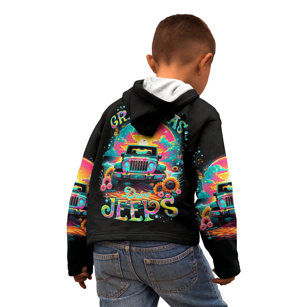 Beach Jeep Kid Hoodie The Best Grandmas Drive Jeeps