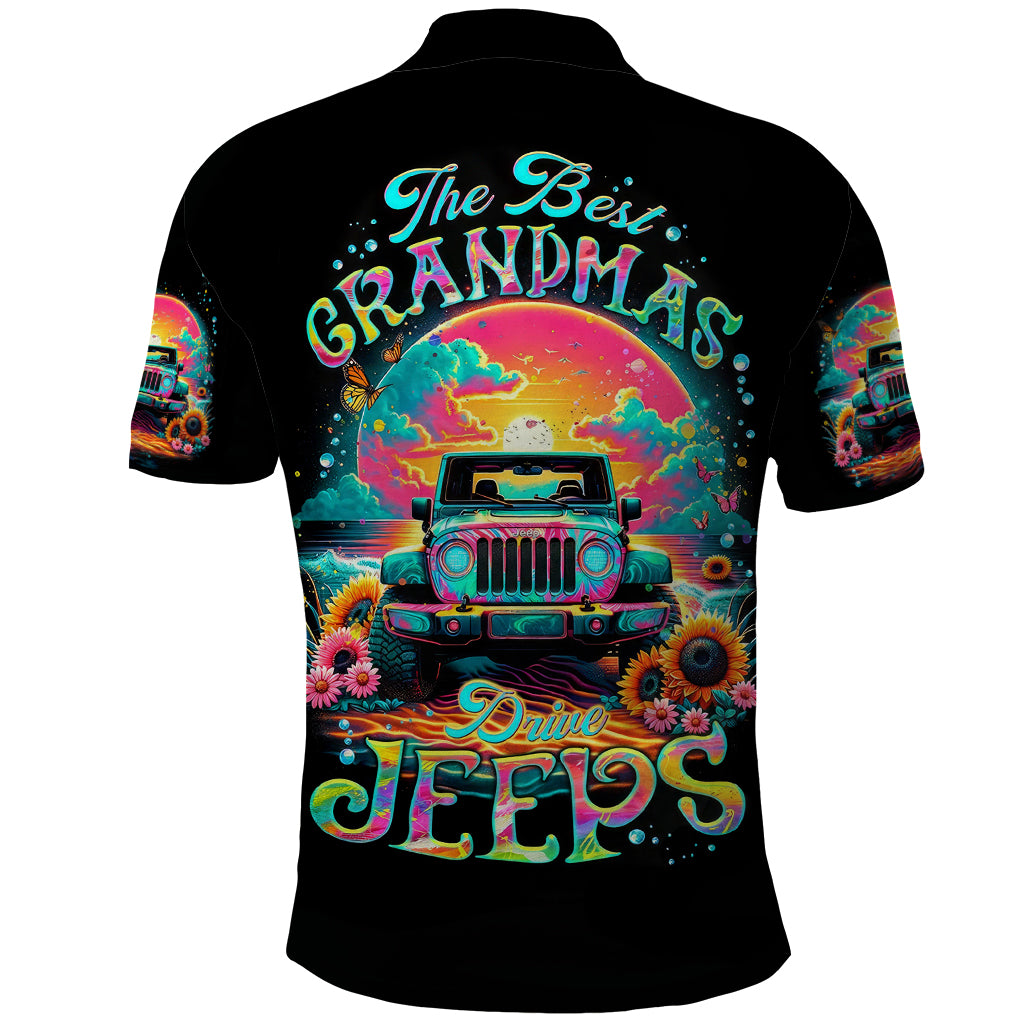 Beach Jeep Polo Shirt The Best Grandmas Drive Jeeps