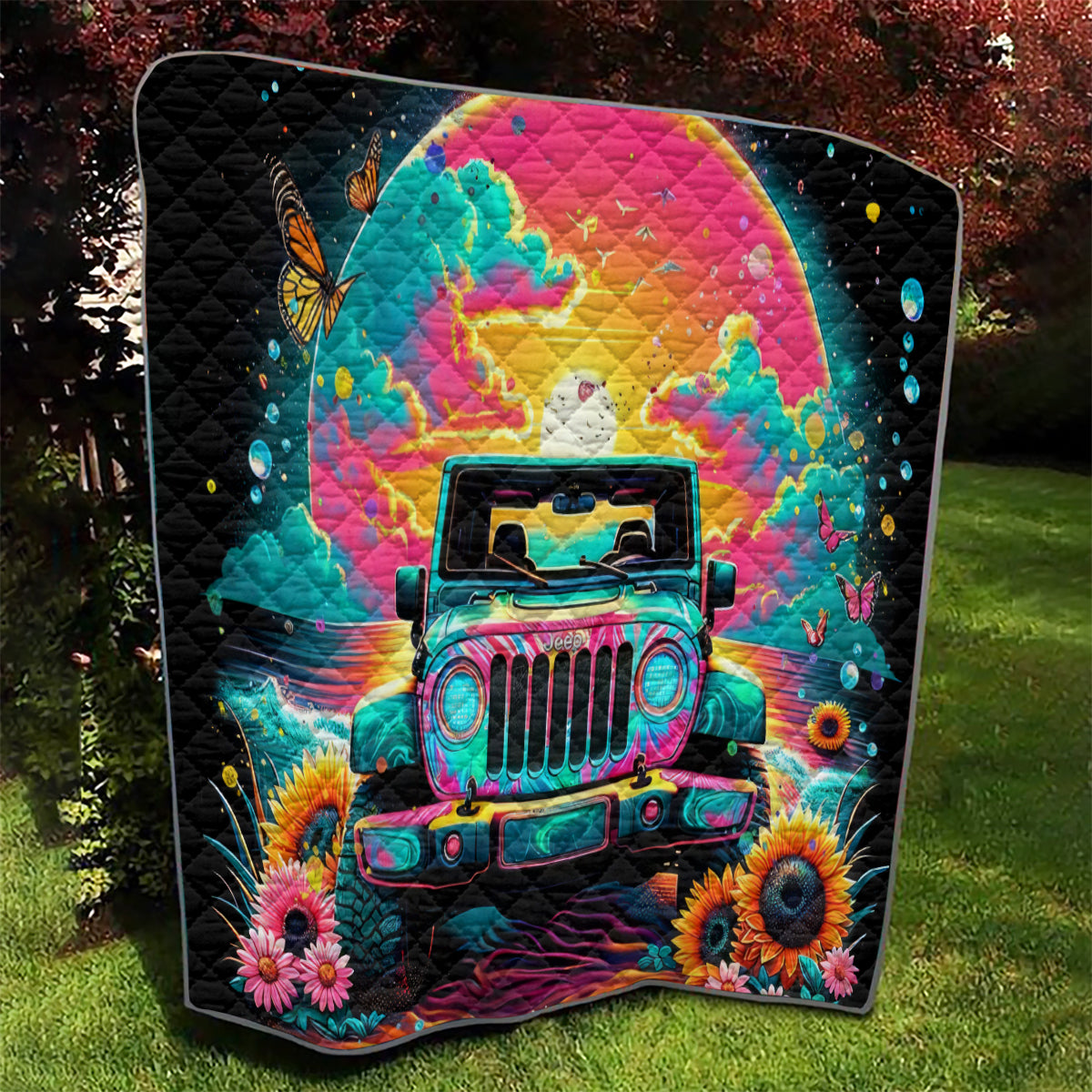 Beach Jeep Quilt The Best Grandmas Drive Jeeps