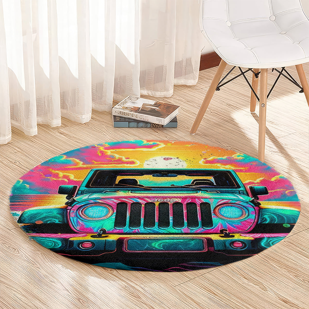 Beach Jeep Round Carpet The Best Grandmas Drive Jeeps