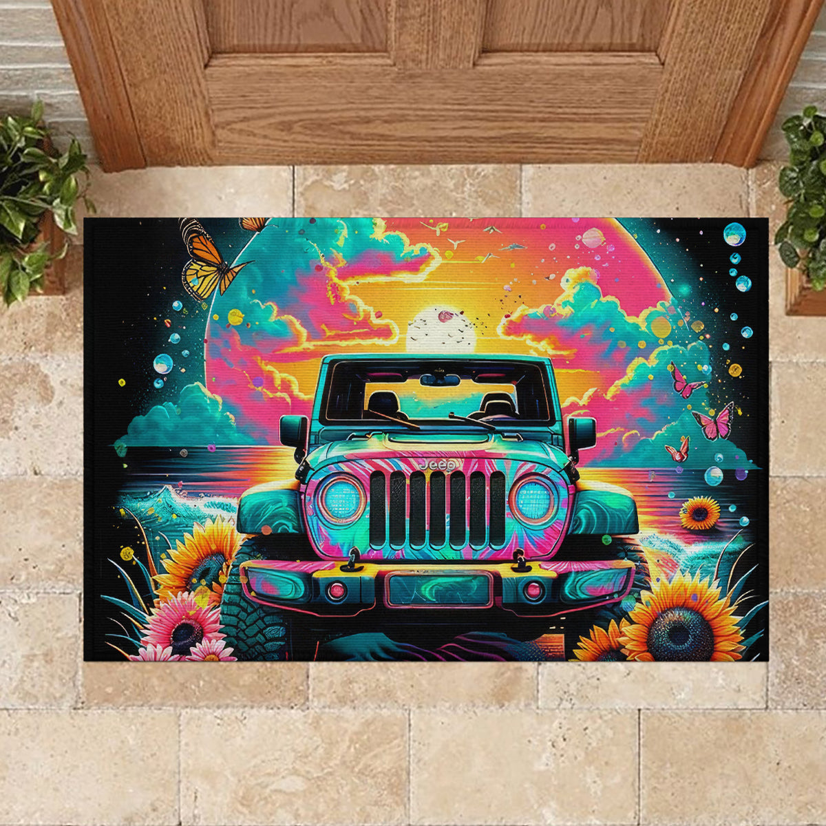 Beach Jeep Rubber Doormat The Best Grandmas Drive Jeeps