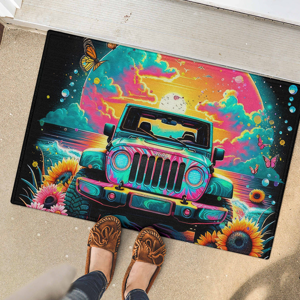 Beach Jeep Rubber Doormat The Best Grandmas Drive Jeeps