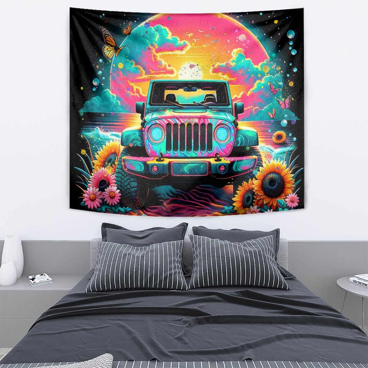 Beach Jeep Tapestry The Best Grandmas Drive Jeeps