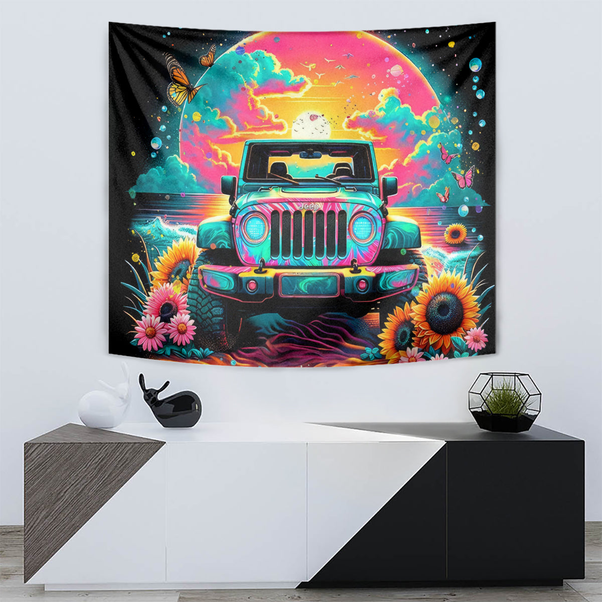 Beach Jeep Tapestry The Best Grandmas Drive Jeeps