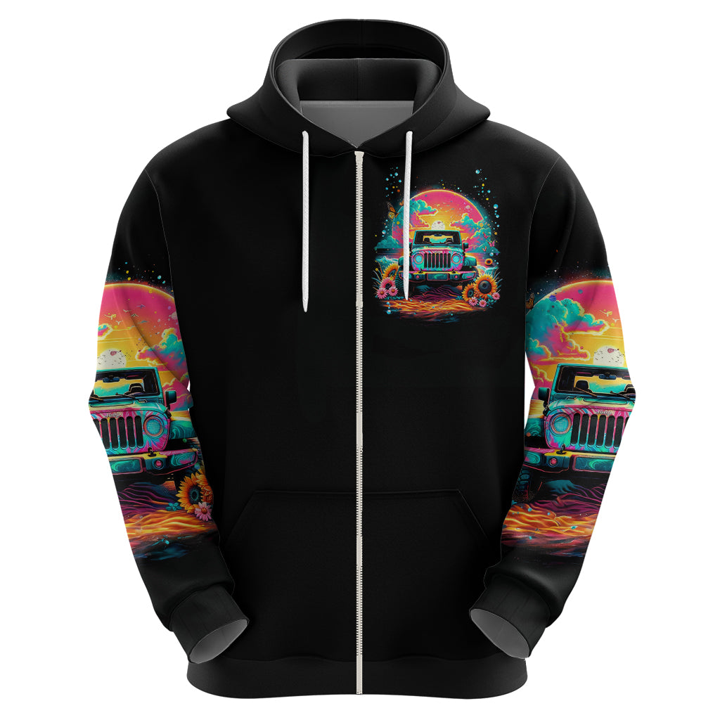 Beach Jeep Zip Hoodie The Best Grandmas Drive Jeeps