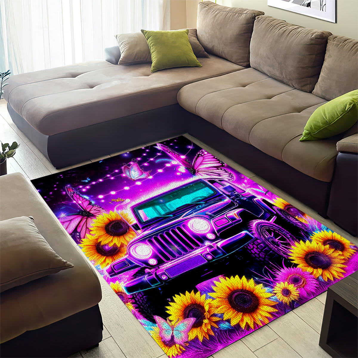 Buffterfly Jeep Area Rug The Best Grandmas Drive Jeeps