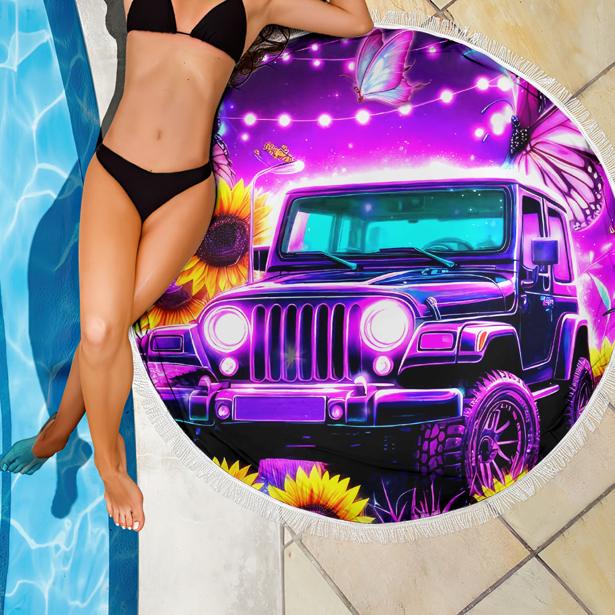 Buffterfly Jeep Beach Blanket The Best Grandmas Drive Jeeps