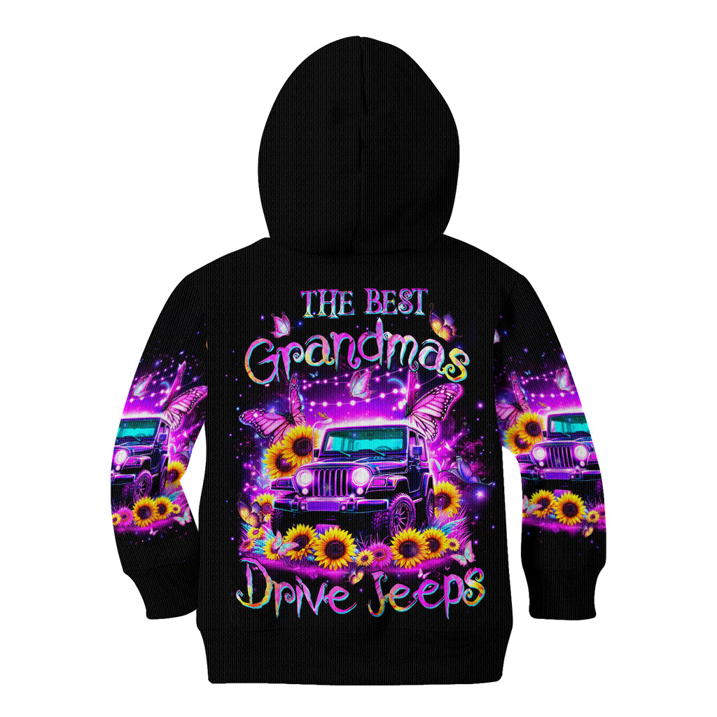 Buffterfly Jeep Kid Hoodie The Best Grandmas Drive Jeeps