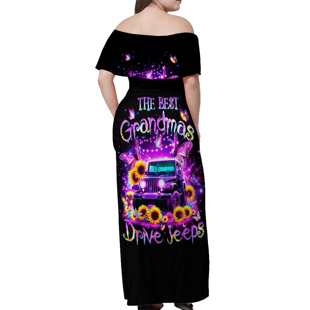 Buffterfly Jeep Off Shoulder Maxi Dress The Best Grandmas Drive Jeeps