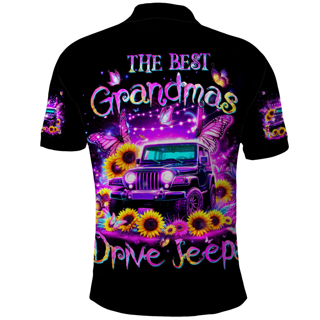 Buffterfly Jeep Polo Shirt The Best Grandmas Drive Jeeps