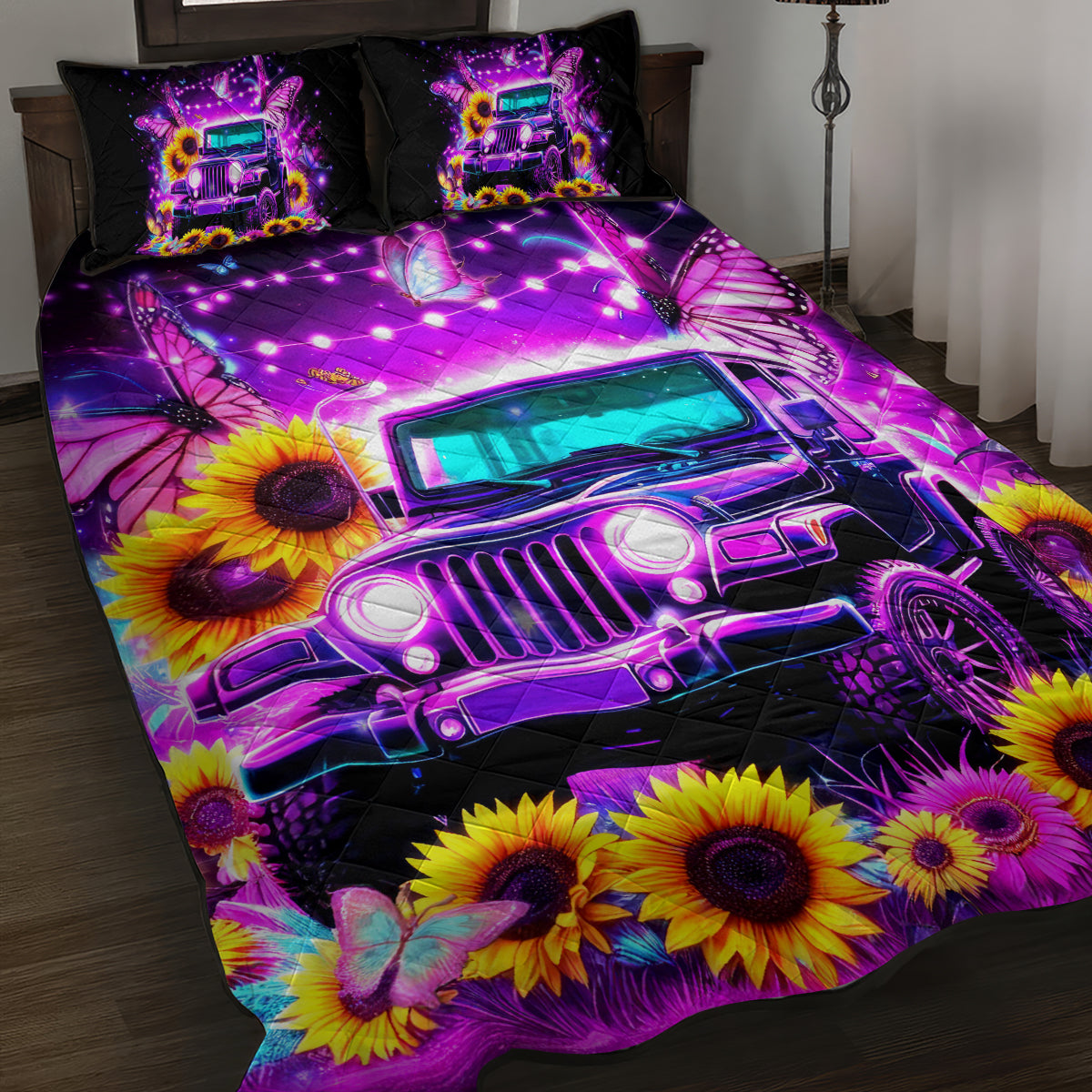 Buffterfly Jeep Quilt Bed Set The Best Grandmas Drive Jeeps