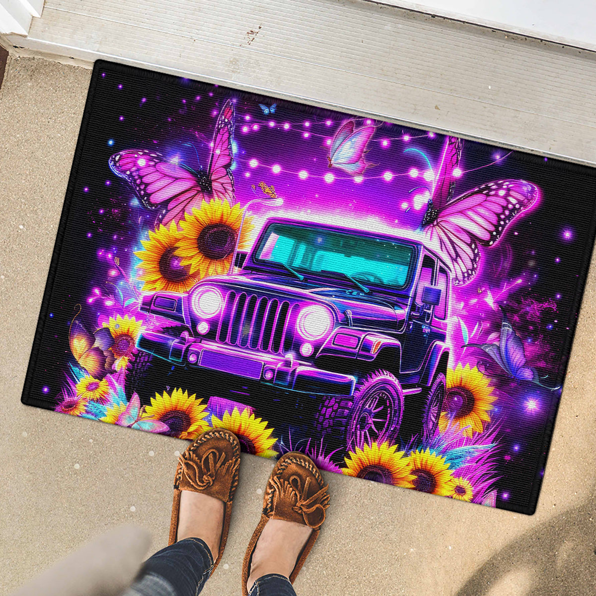 Buffterfly Jeep Rubber Doormat The Best Grandmas Drive Jeeps