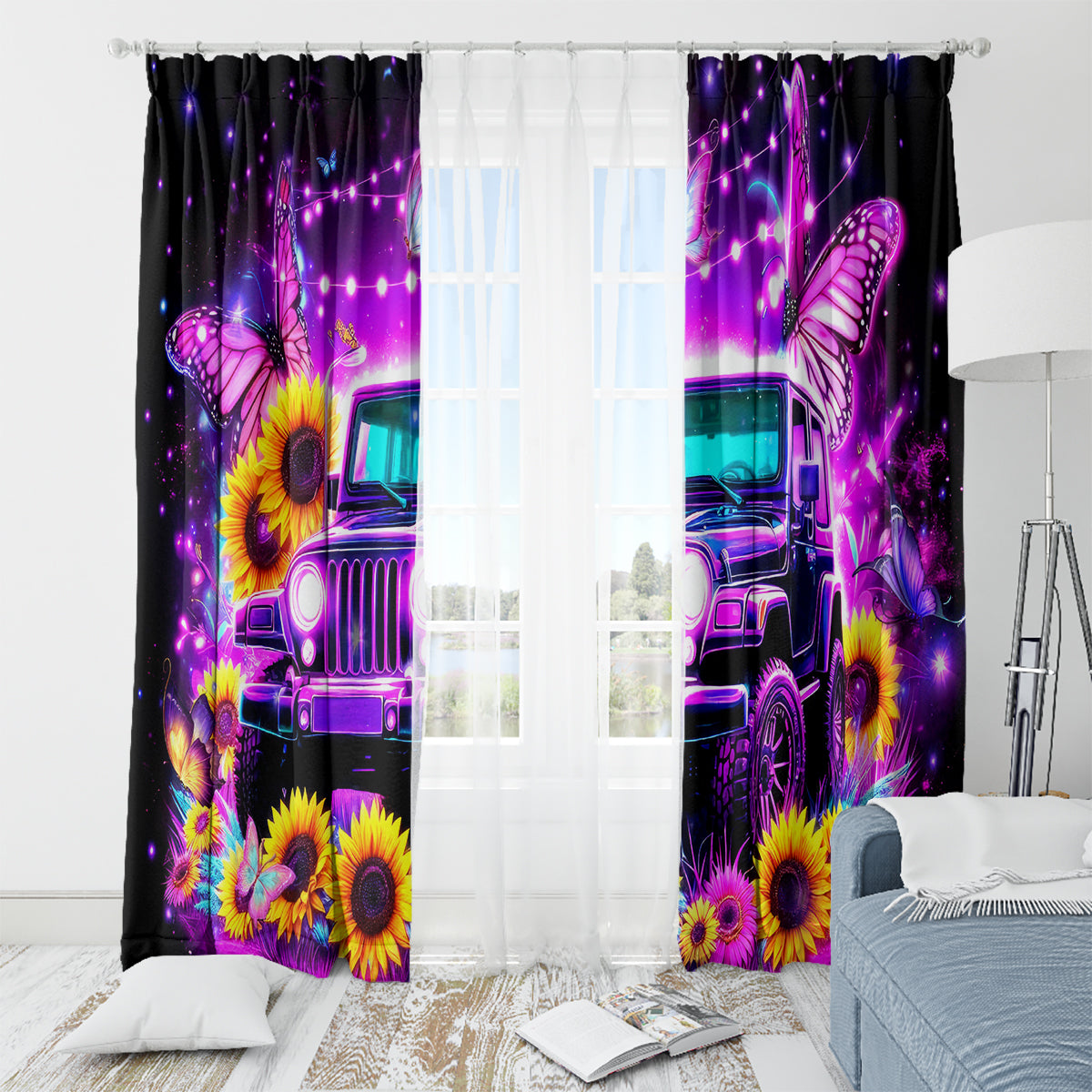 Buffterfly Jeep Window Curtain The Best Grandmas Drive Jeeps