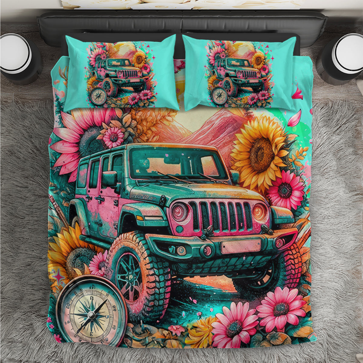 Flower Jeep Bedding Set The Best Moms Drive Jeeps