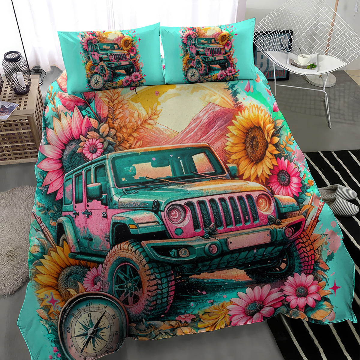 Flower Jeep Bedding Set The Best Moms Drive Jeeps