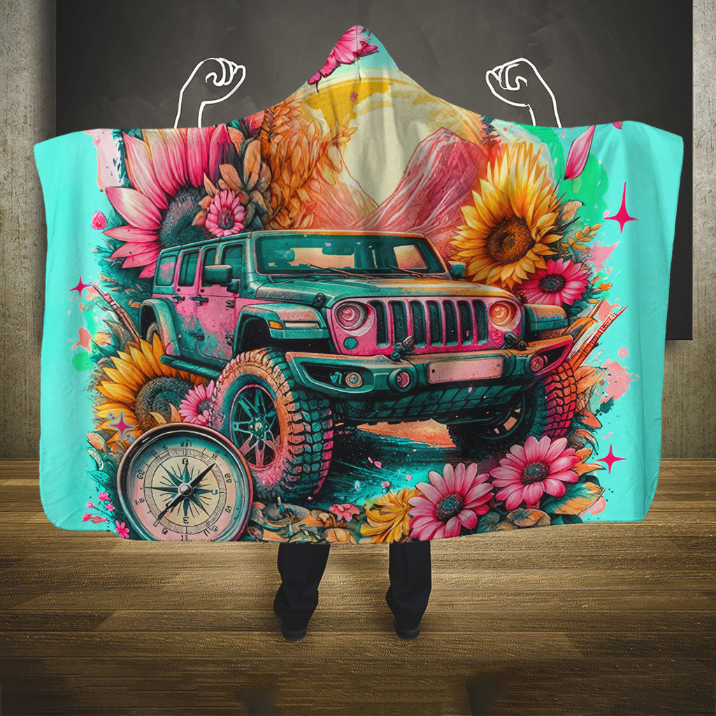 Flower Jeep Hooded Blanket The Best Moms Drive Jeeps