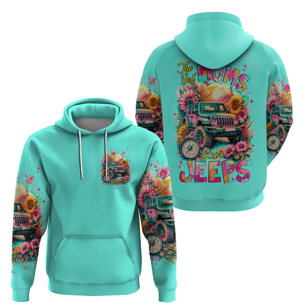 Flower Jeep Hoodie The Best Moms Drive Jeeps