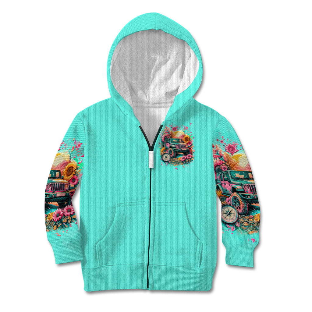Flower Jeep Kid Hoodie The Best Moms Drive Jeeps
