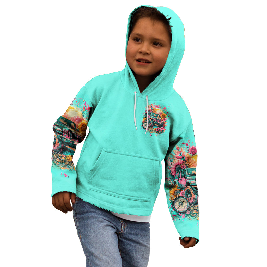 Flower Jeep Kid Hoodie The Best Moms Drive Jeeps