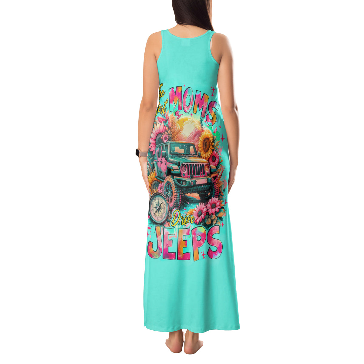 Flower Jeep Tank Maxi Dress The Best Moms Drive Jeeps