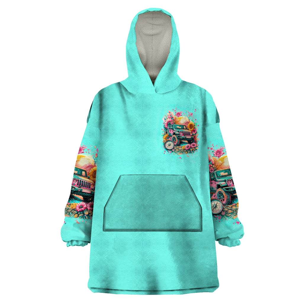 Flower Jeep Wearable Blanket Hoodie The Best Moms Drive Jeeps