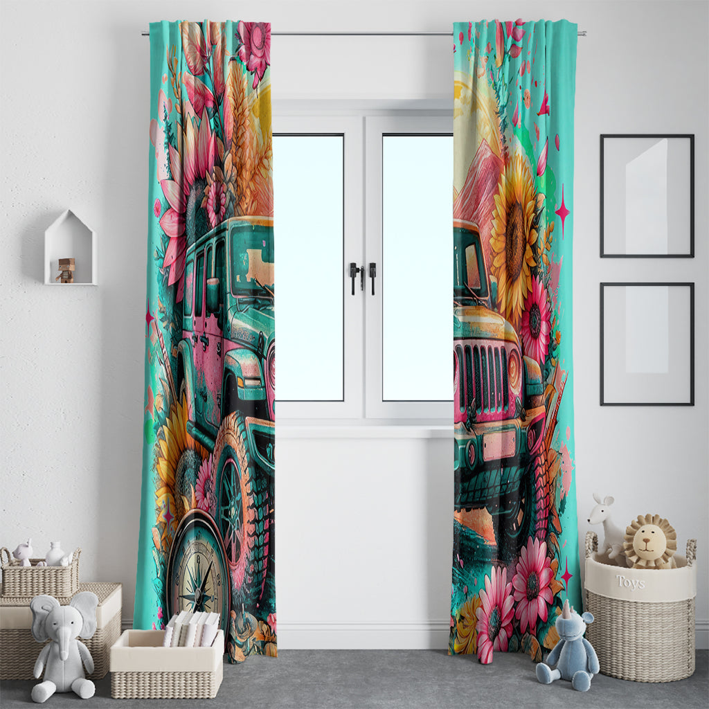 Flower Jeep Window Curtain The Best Moms Drive Jeeps