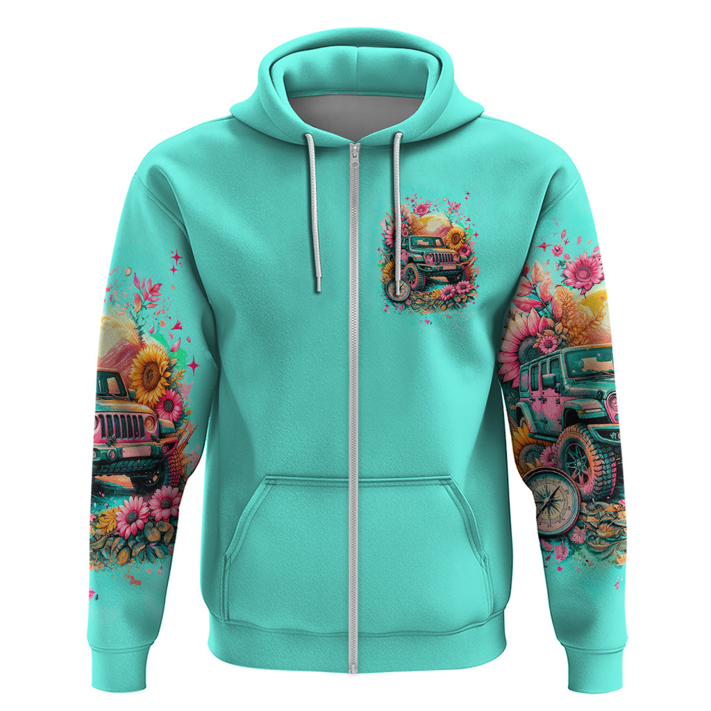 Flower Jeep Zip Hoodie The Best Moms Drive Jeeps