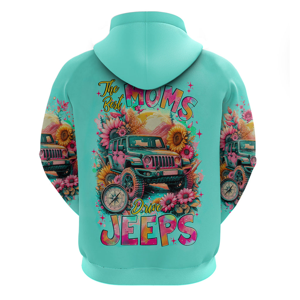 Flower Jeep Zip Hoodie The Best Moms Drive Jeeps
