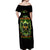 Doule Skull Off Shoulder Maxi Dress Angel To Some Demon To Most