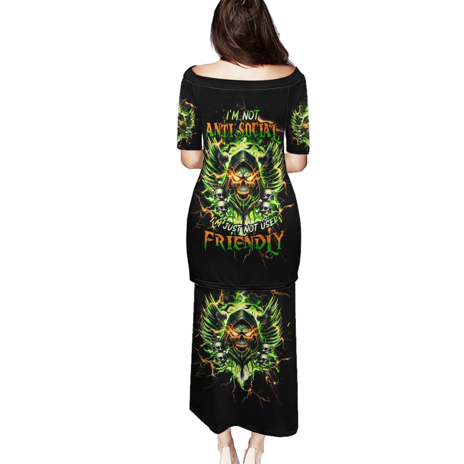 Doule Skull Puletasi Angel To Some Demon To Most