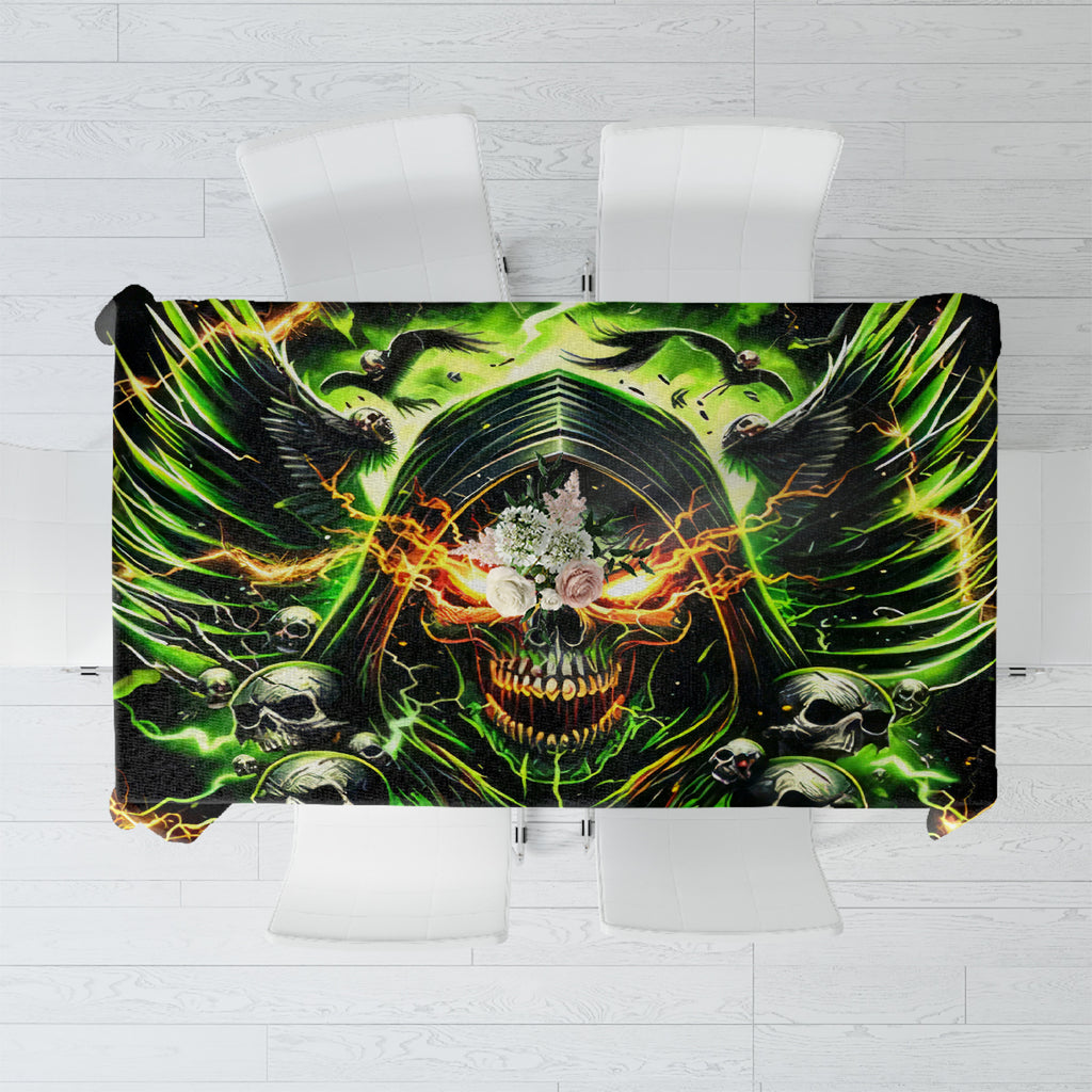 Doule Skull Tablecloth Angel To Some Demon To Most