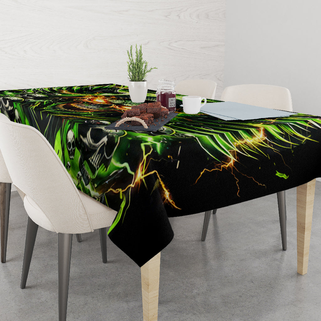 Doule Skull Tablecloth Angel To Some Demon To Most