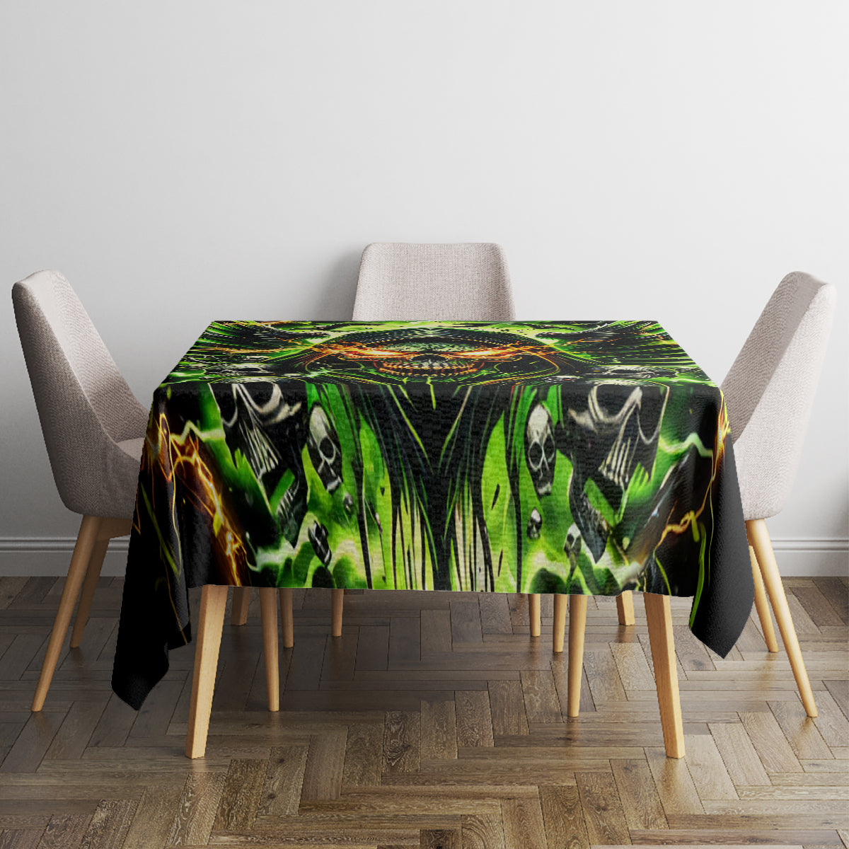 Doule Skull Tablecloth Angel To Some Demon To Most