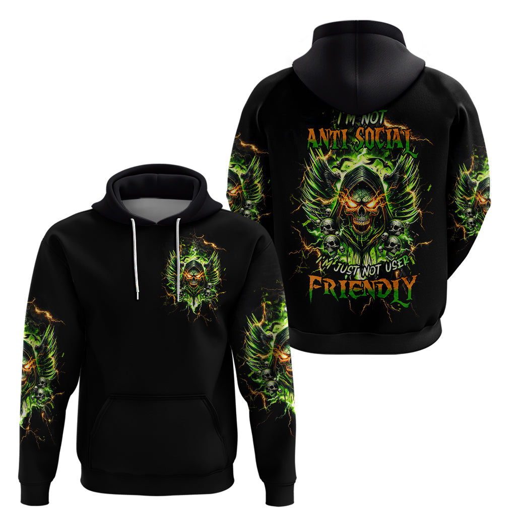 Doule Skull Zip Hoodie Angel To Some Demon To Most