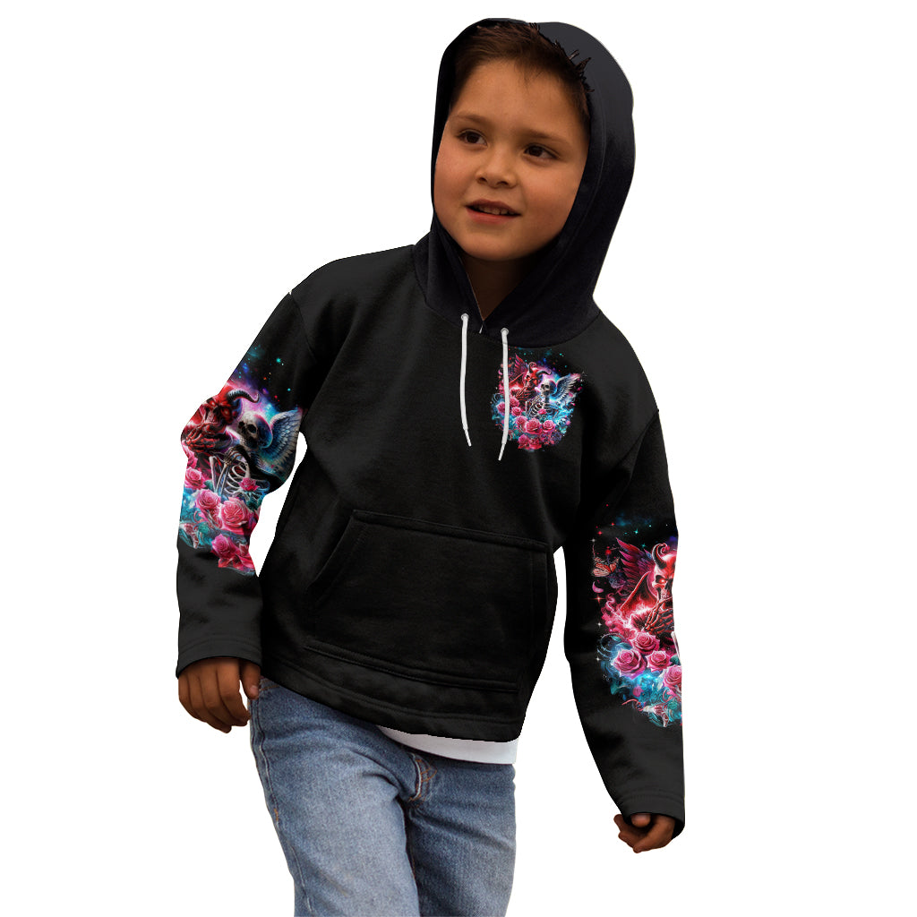 Flame Skull Kid Hoodie I'm Not Anti Social I'm Just Not User Friendly