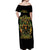 Rose Skull Off Shoulder Maxi Dress Don't Try Figure Me out