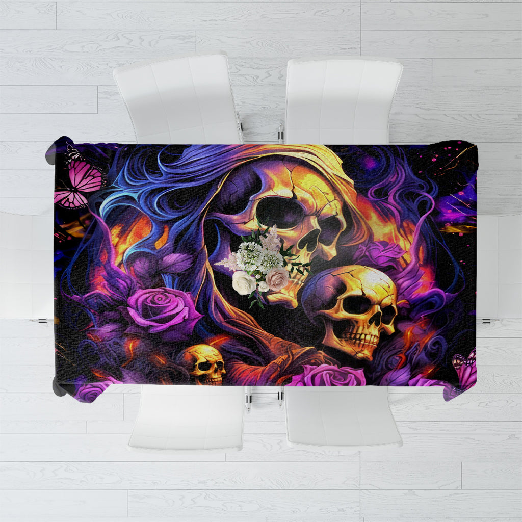 Irish Skull Tablecloth Good Girl Drinve Wine, Badass Girl Chug Beer