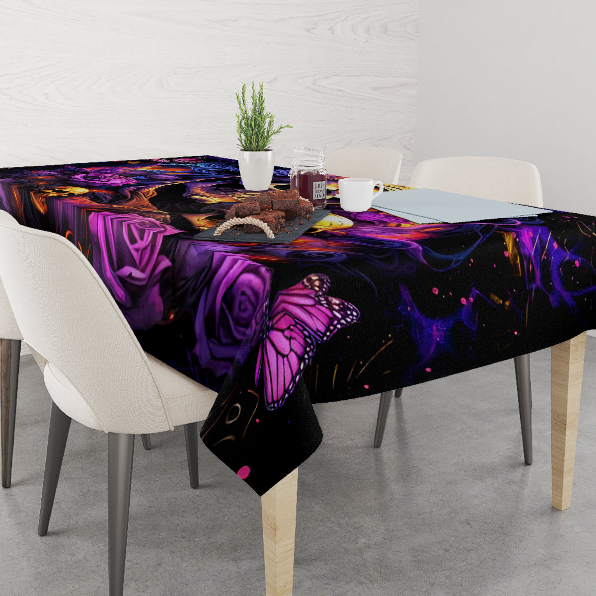 Irish Skull Tablecloth Good Girl Drinve Wine, Badass Girl Chug Beer
