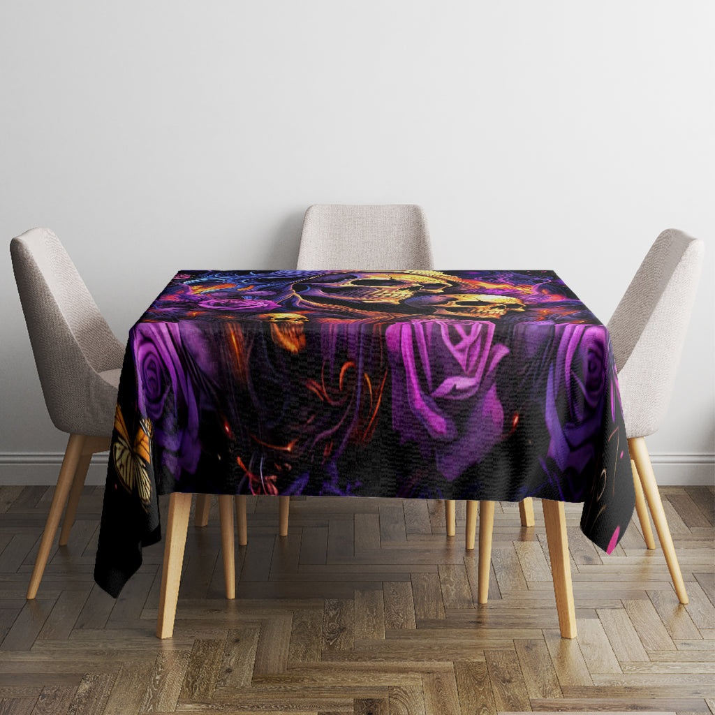 Irish Skull Tablecloth Good Girl Drinve Wine, Badass Girl Chug Beer