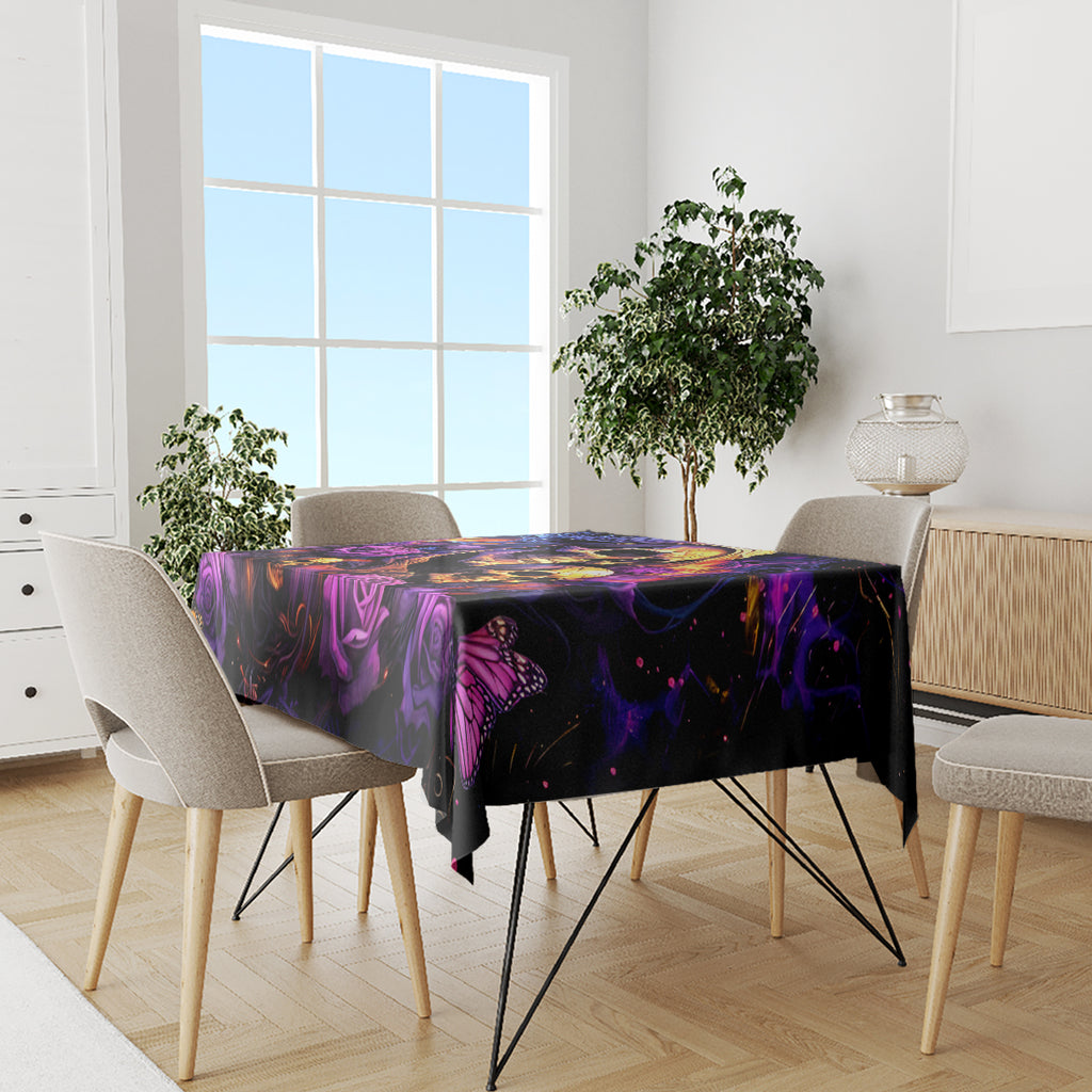Irish Skull Tablecloth Good Girl Drinve Wine, Badass Girl Chug Beer