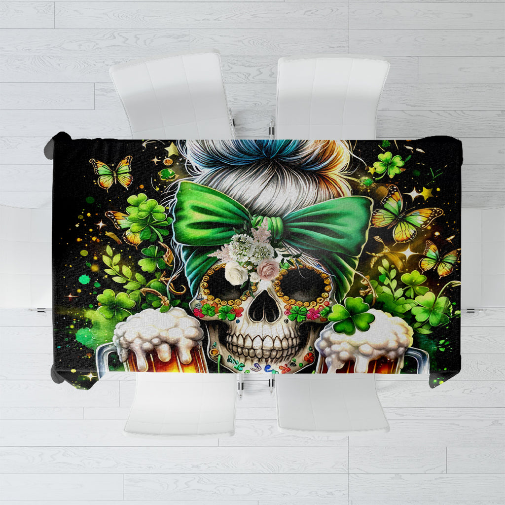 Rose Skull Tablecloth No Matter How Much I Try To Be Fucking Nice