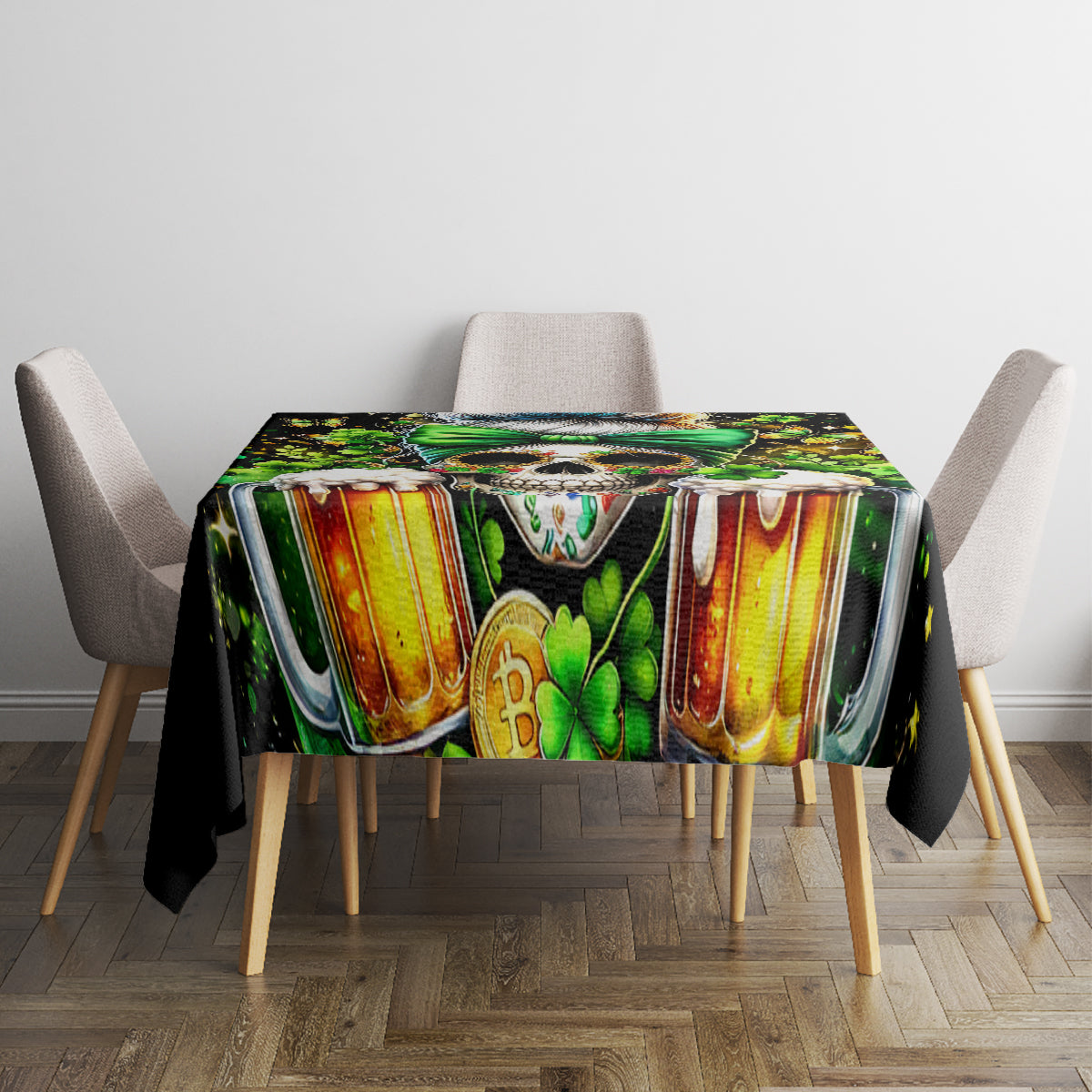 Rose Skull Tablecloth No Matter How Much I Try To Be Fucking Nice