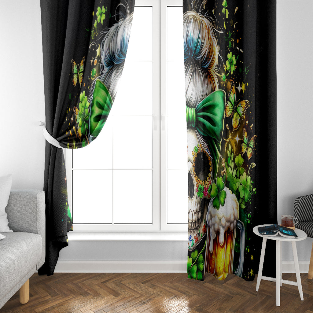 Rose Skull Window Curtain No Matter How Much I Try To Be Fucking Nice
