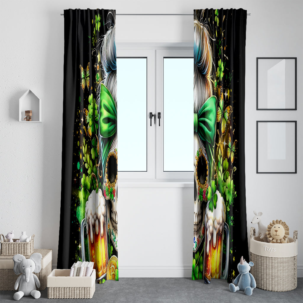 Rose Skull Window Curtain No Matter How Much I Try To Be Fucking Nice