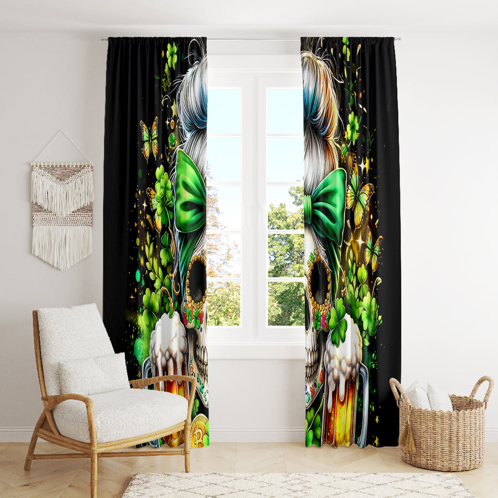 Rose Skull Window Curtain No Matter How Much I Try To Be Fucking Nice