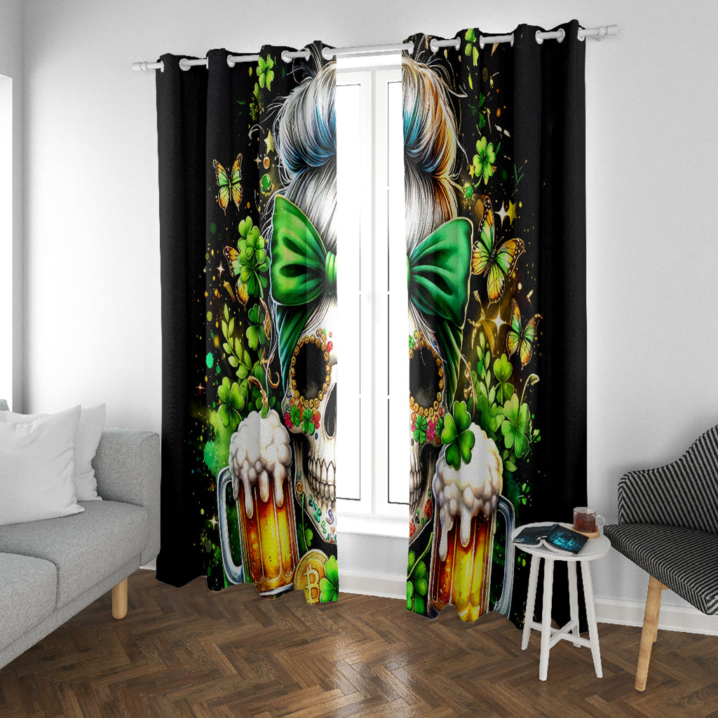 Rose Skull Window Curtain No Matter How Much I Try To Be Fucking Nice