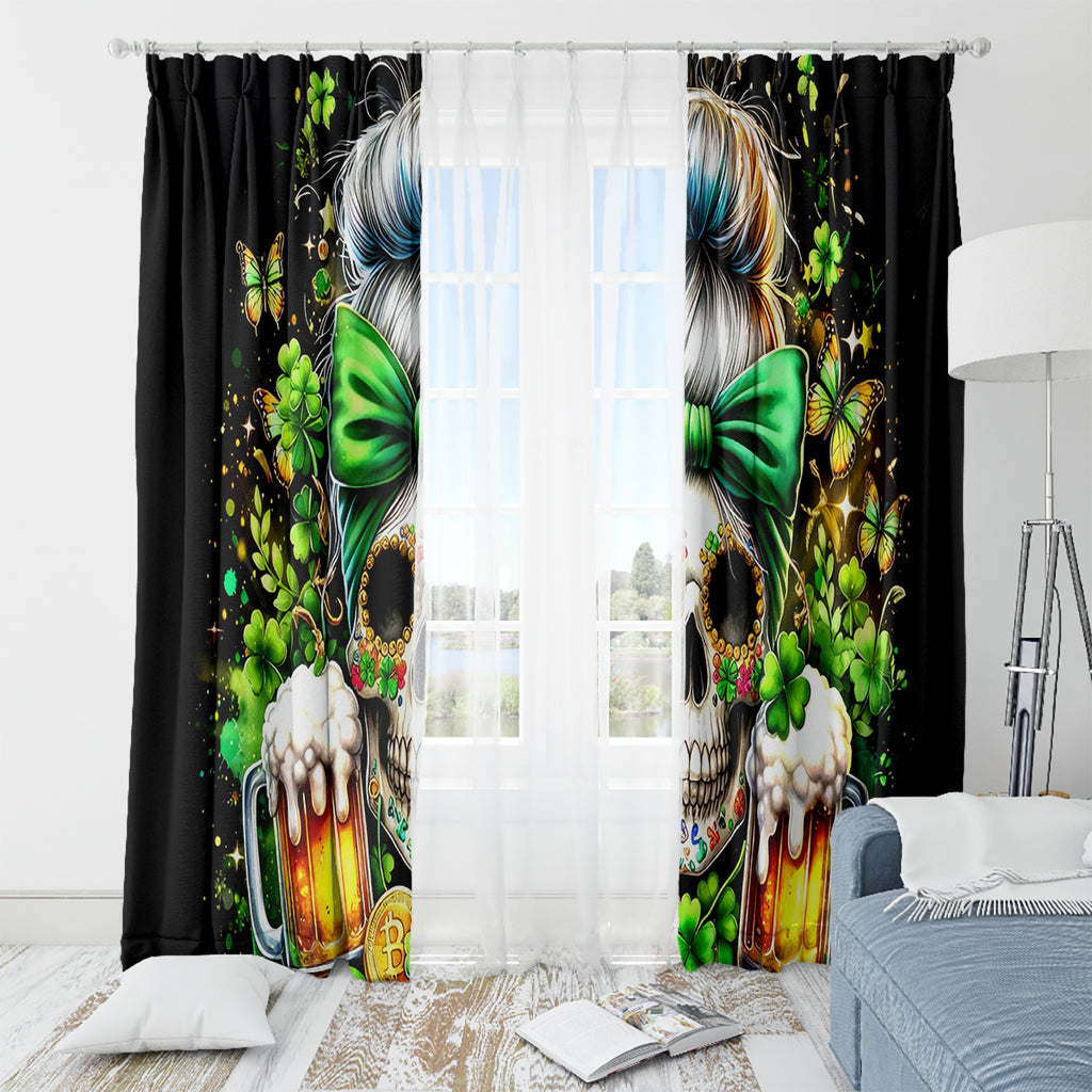 Rose Skull Window Curtain No Matter How Much I Try To Be Fucking Nice